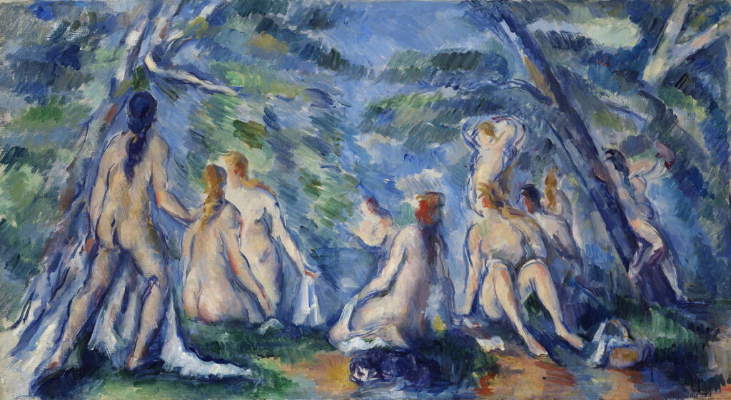 10 baigneuses dans un bois peintes par Cézanne