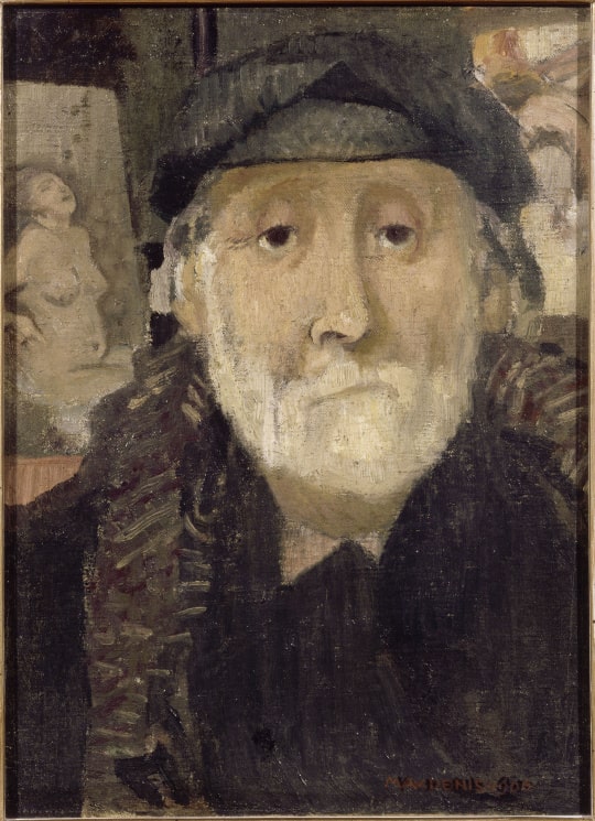 Portrait à l'huile d'Edgar Degas par le peintre Maurice Denis en 1906